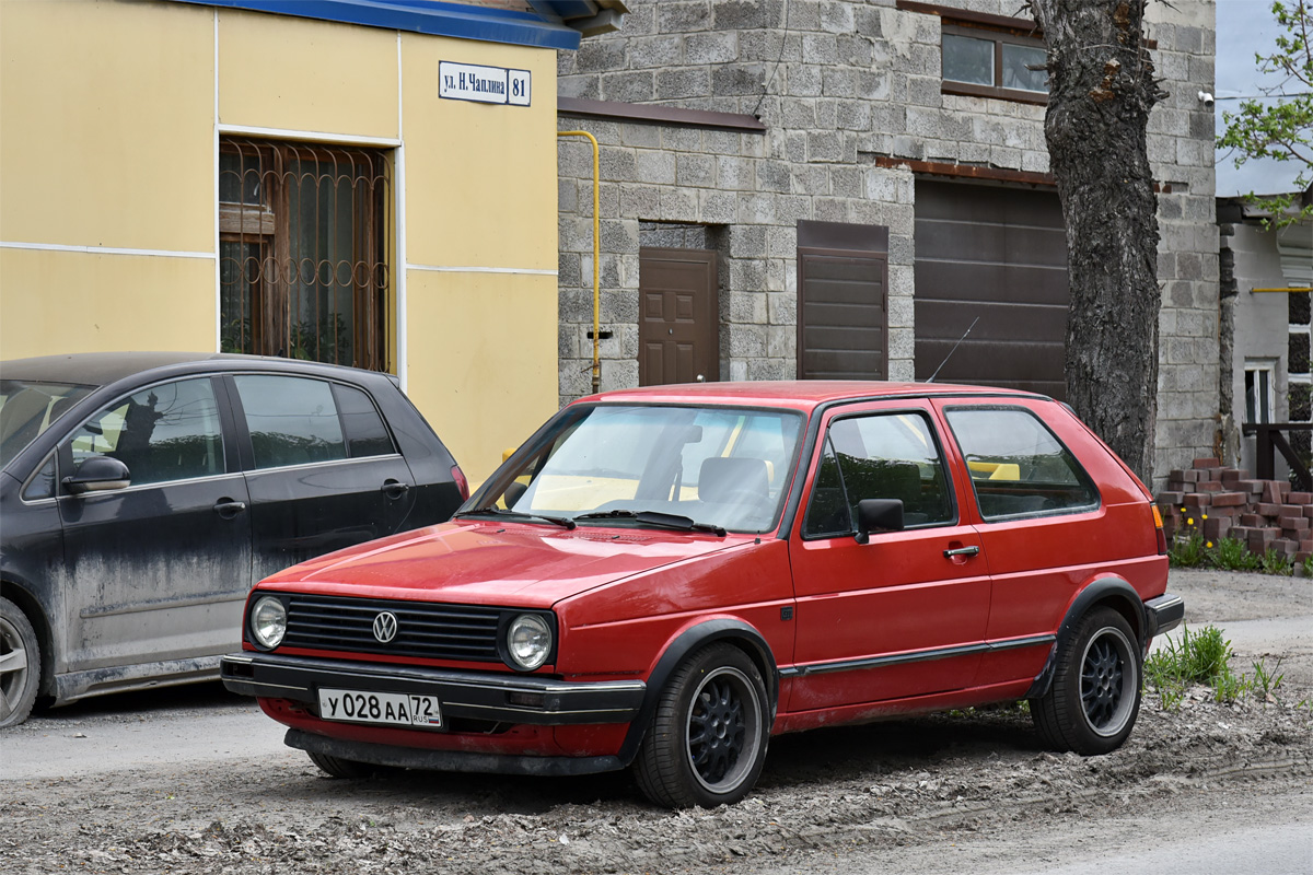 Тюменская область, № У 028 АА 72 — Volkswagen Golf (Typ 19) '83-92