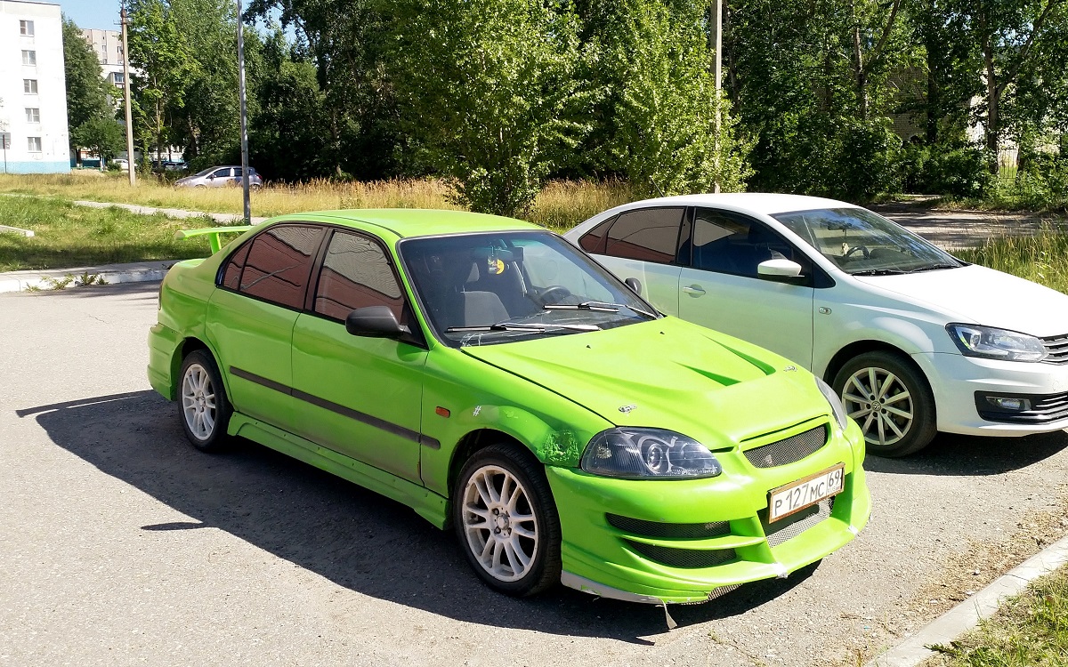 Тверская область, № Р 127 МС 69 — Honda Civic (6G) '95-98
