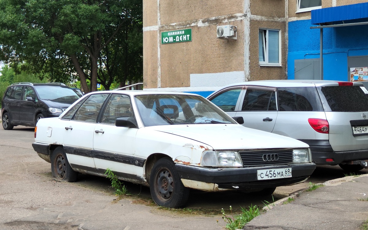 Тверская область, № С 456 МА 69 — Audi 100 (C3) '82-91