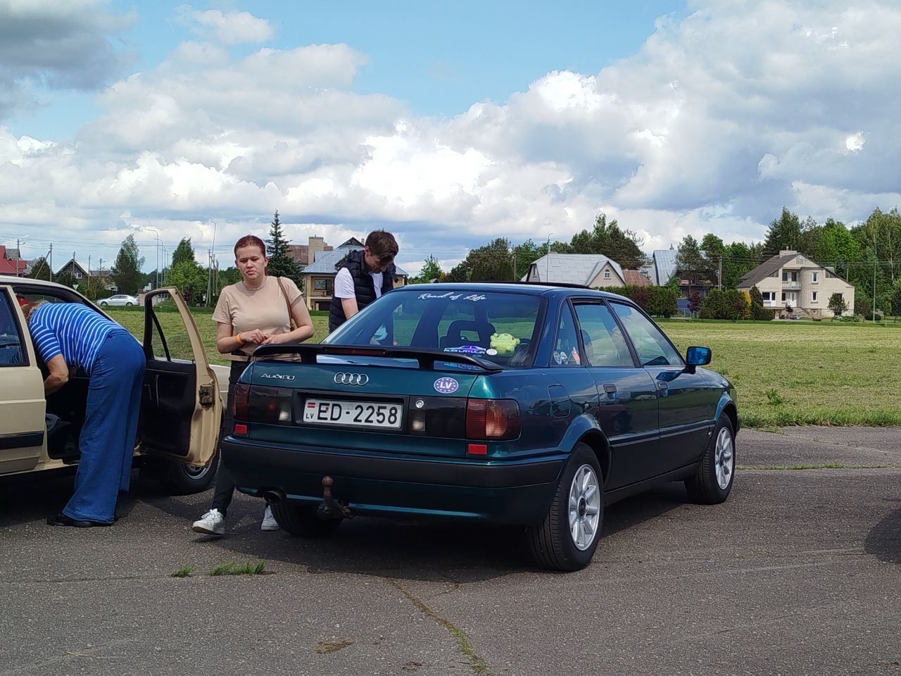Латвия, № ED-2258 — Audi 80 (B3) '86-91; Литва — Retro Car Show Širvintos 2025