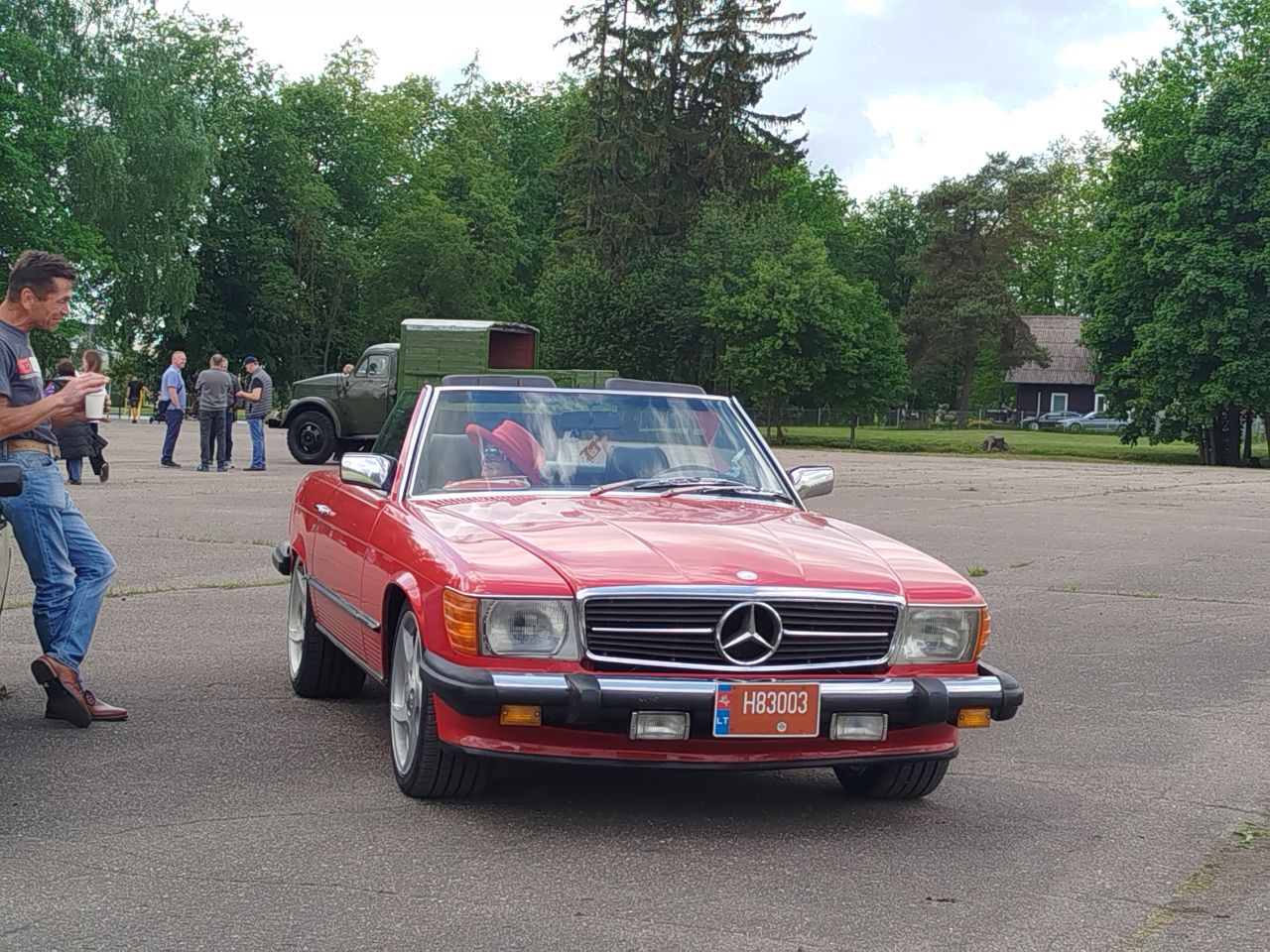 Литва, № H83003 — Mercedes-Benz (R107/C107) '71-89; Литва — Retro Car Show Širvintos 2025