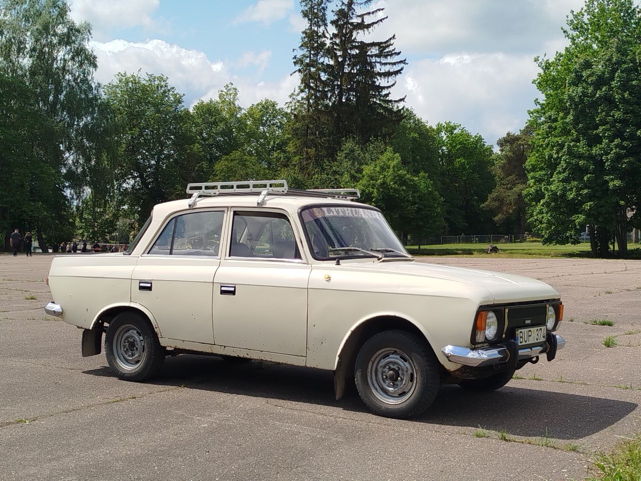 Литва, № BUP 374 — Москвич-412ИЭ-028 (Иж) '82-01; Литва — Retro Car Show Širvintos 2025