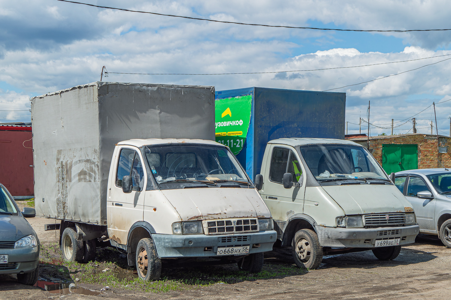 Пензенская область, № О 668 НХ 58 — ГАЗ-3302 ГАЗель '94-03; Пензенская область, № У 699 ВЕ 58 — ГАЗ-33021 ГАЗель '94-03