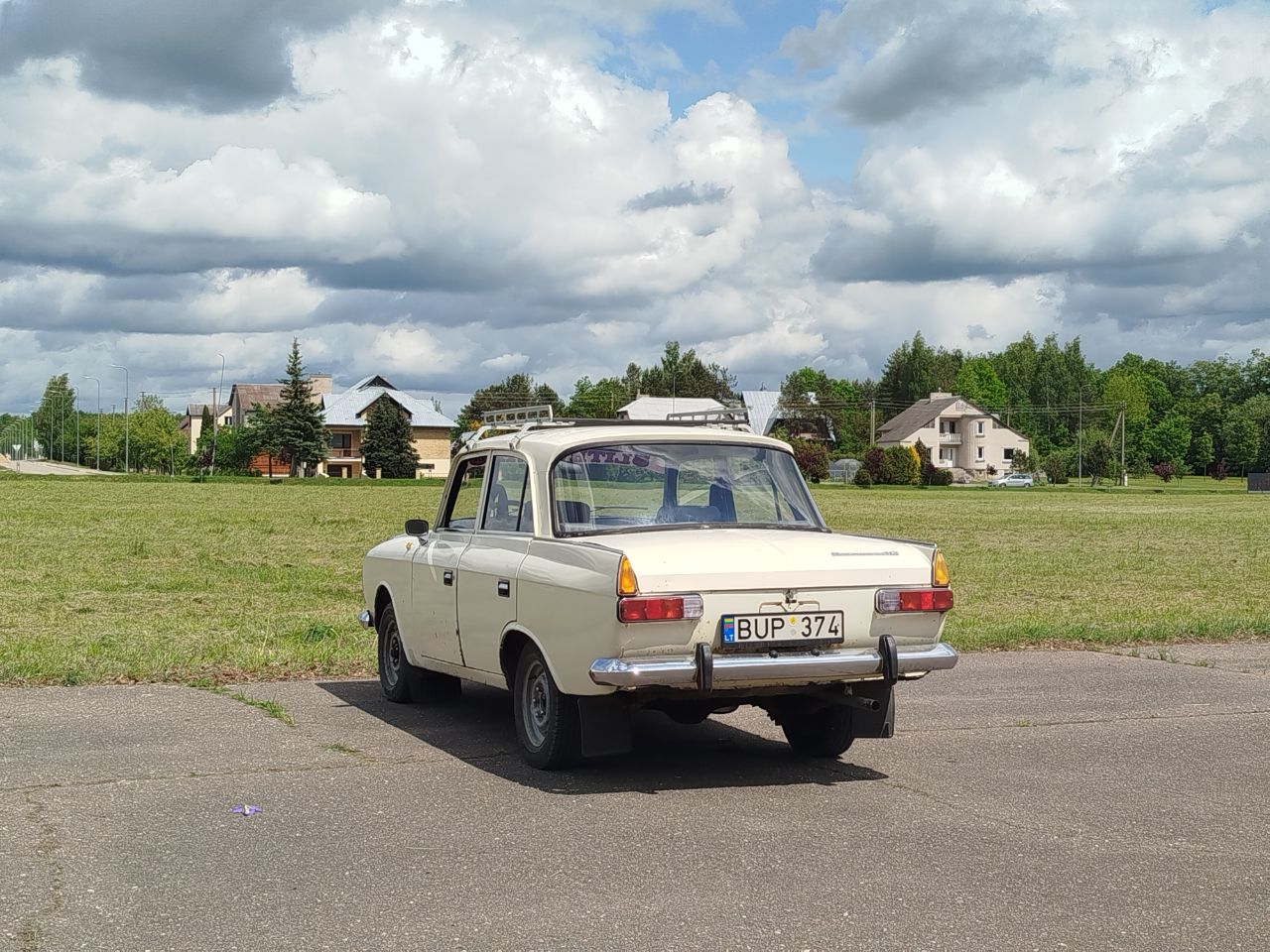 Литва, № BUP 374 — Москвич-412ИЭ-028 (Иж) '82-01; Литва — Retro Car Show Širvintos 2025