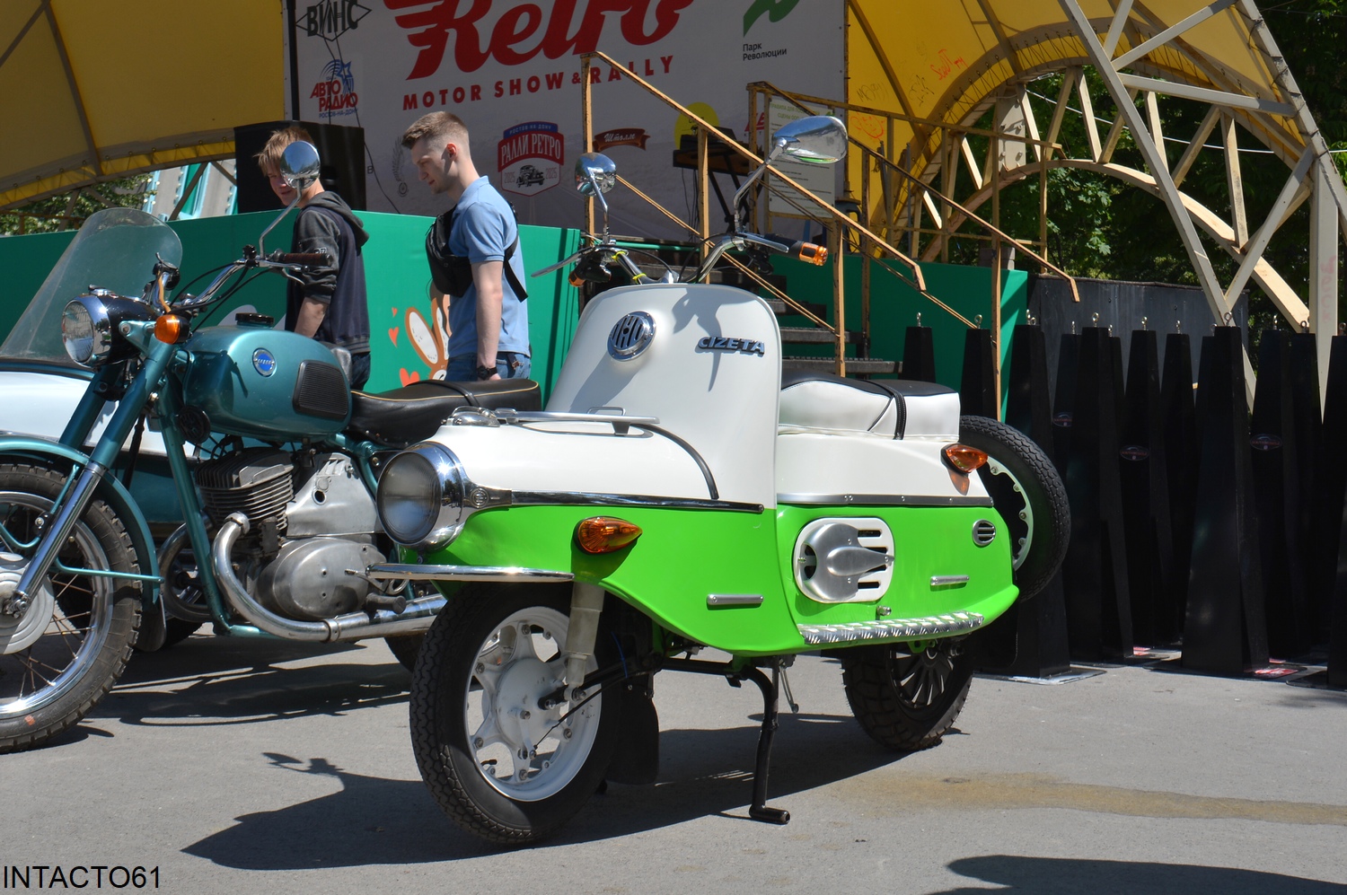 Ростовская область, № (61) Б/Н МТ 0052 — Čezeta 501 '57-60; Ростовская область — Retro Motor Show_2025_Май