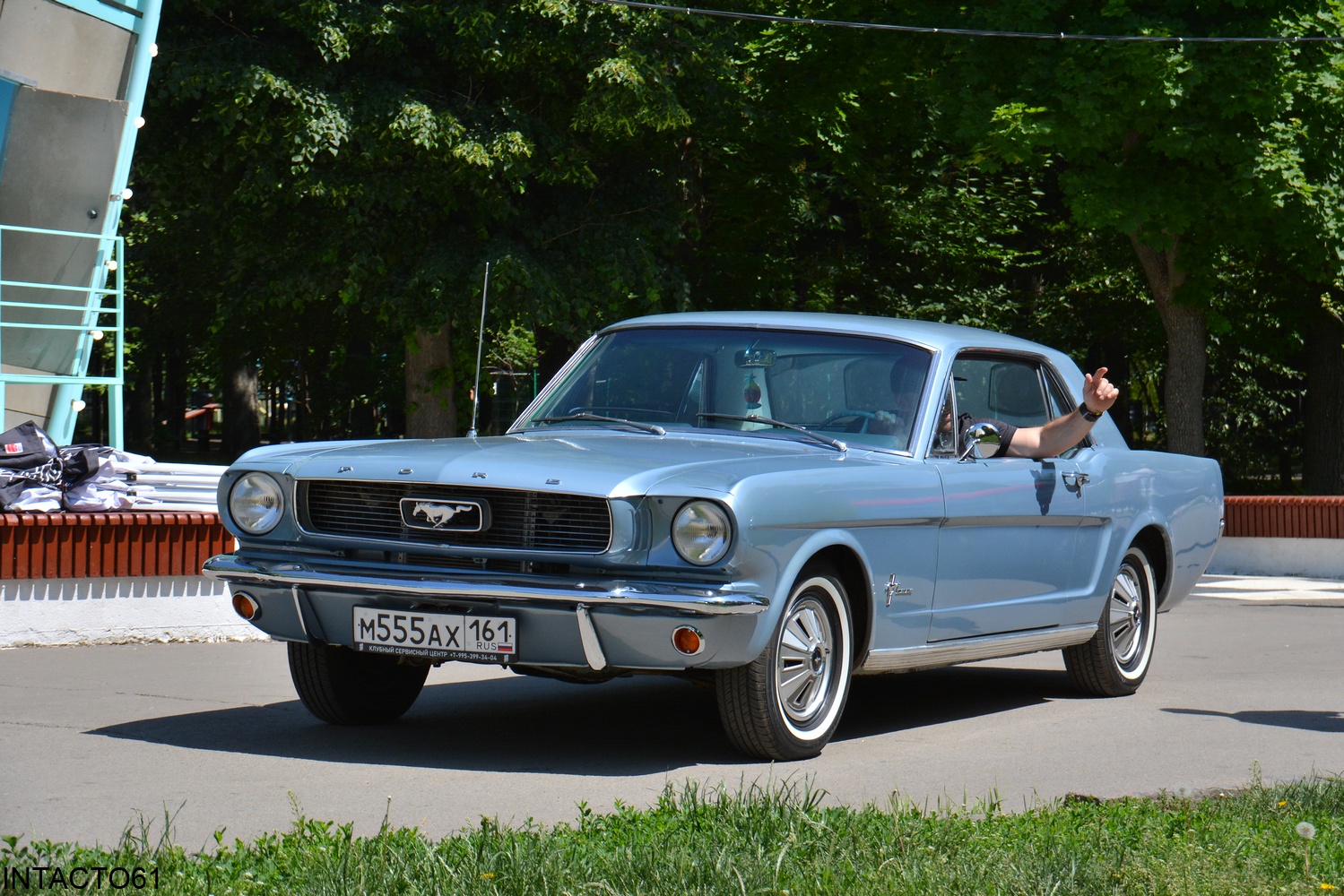 Ростовская область, № М 555 АХ 161 — Ford Mustang (1G) '65-73; Ростовская область — Retro Motor Show_2025_Май
