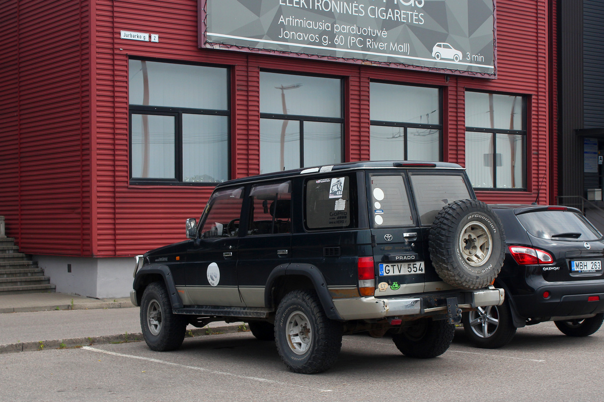 Литва, № GTV 554 — Toyota Land Cruiser Prado (J70) '90-96