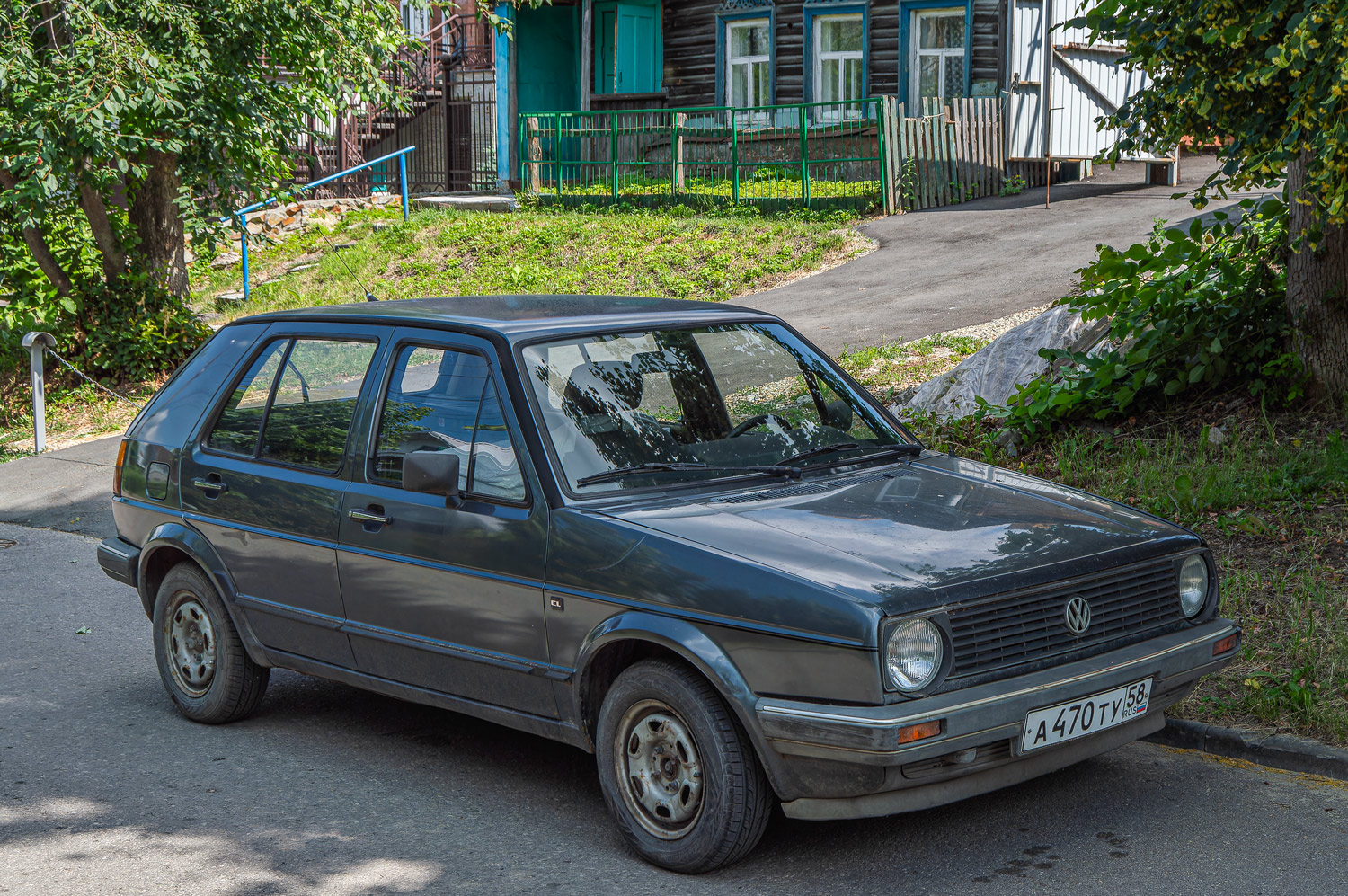 Пензенская область, № А 470 ТУ 58 — Volkswagen Golf (Typ 19) '83-92
