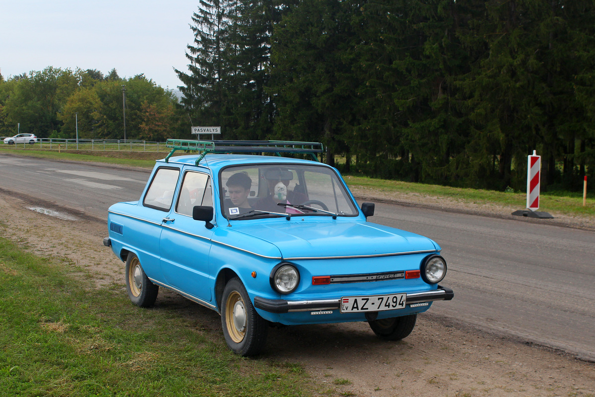 Латвия, № AZ-7494 — ЗАЗ-968М Запорожец '79-94; Литва — Baltijos kelias 35