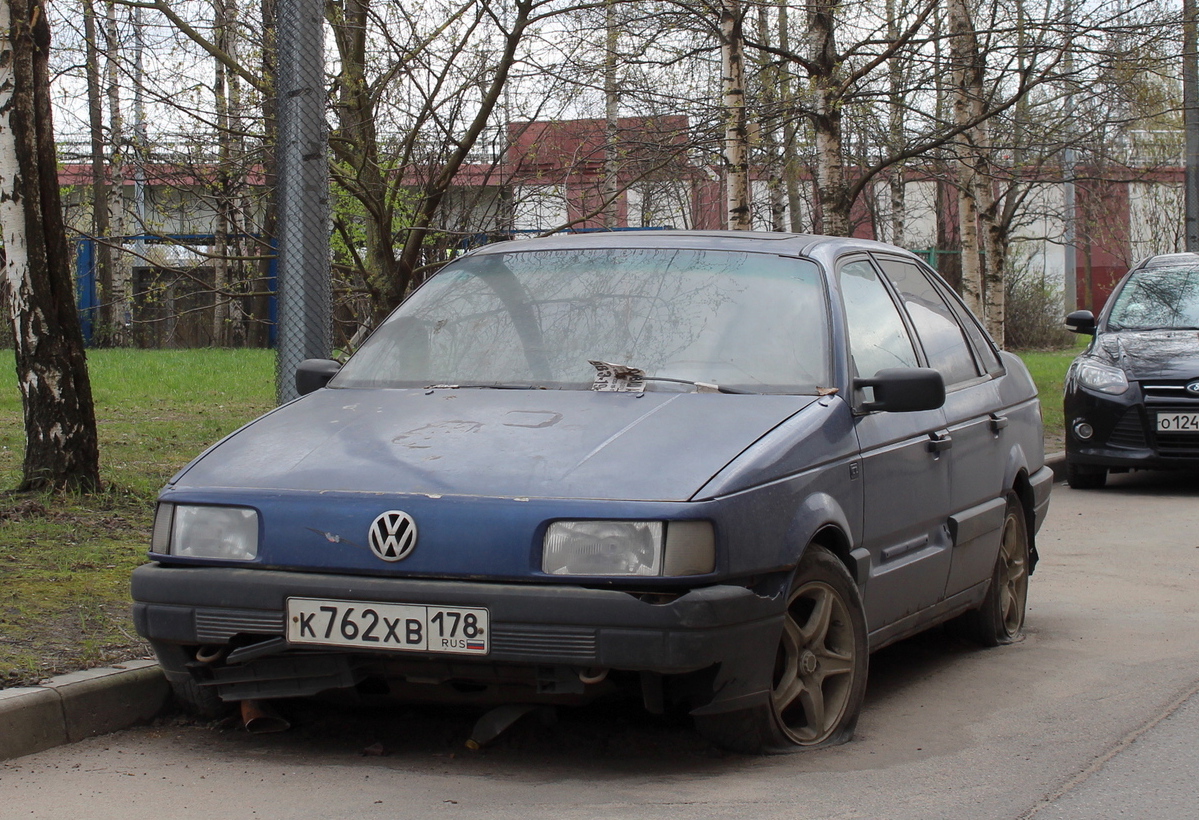 Санкт-Петербург, № К 762 ХВ 178 — Volkswagen Passat (B3) '88-93