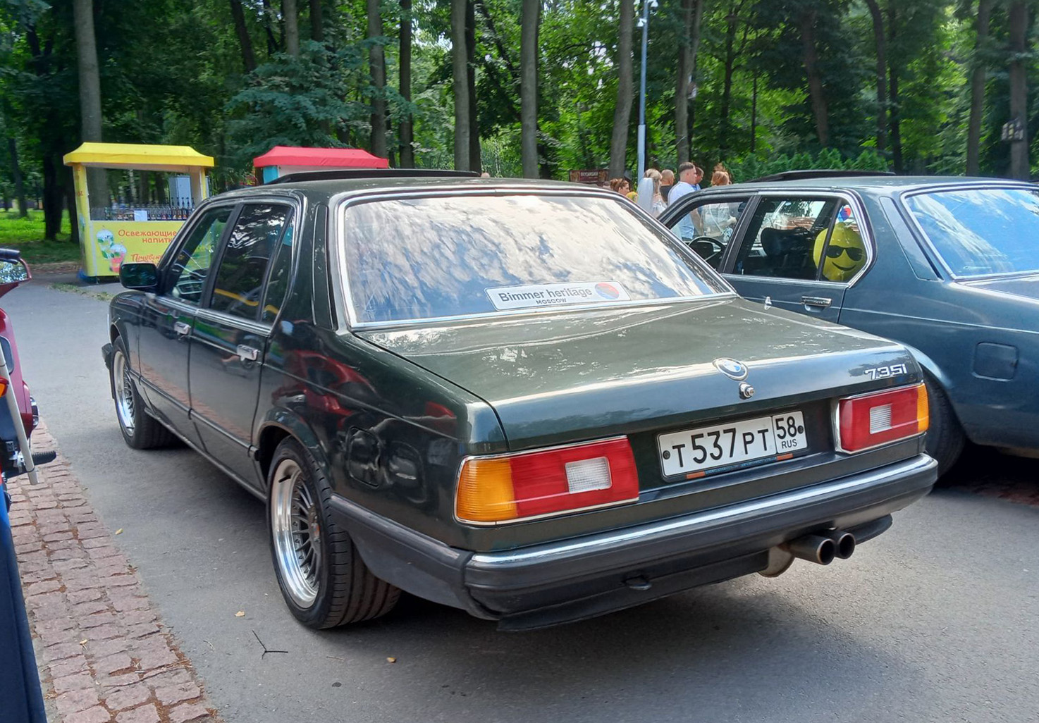 Пензенская область, № Т 537 РТ 58 — BMW 7 Series (E23) '77-86; Рязанская область — 12-й ретро-фестиваль "Машина Времени", 12 июля 2025 г.