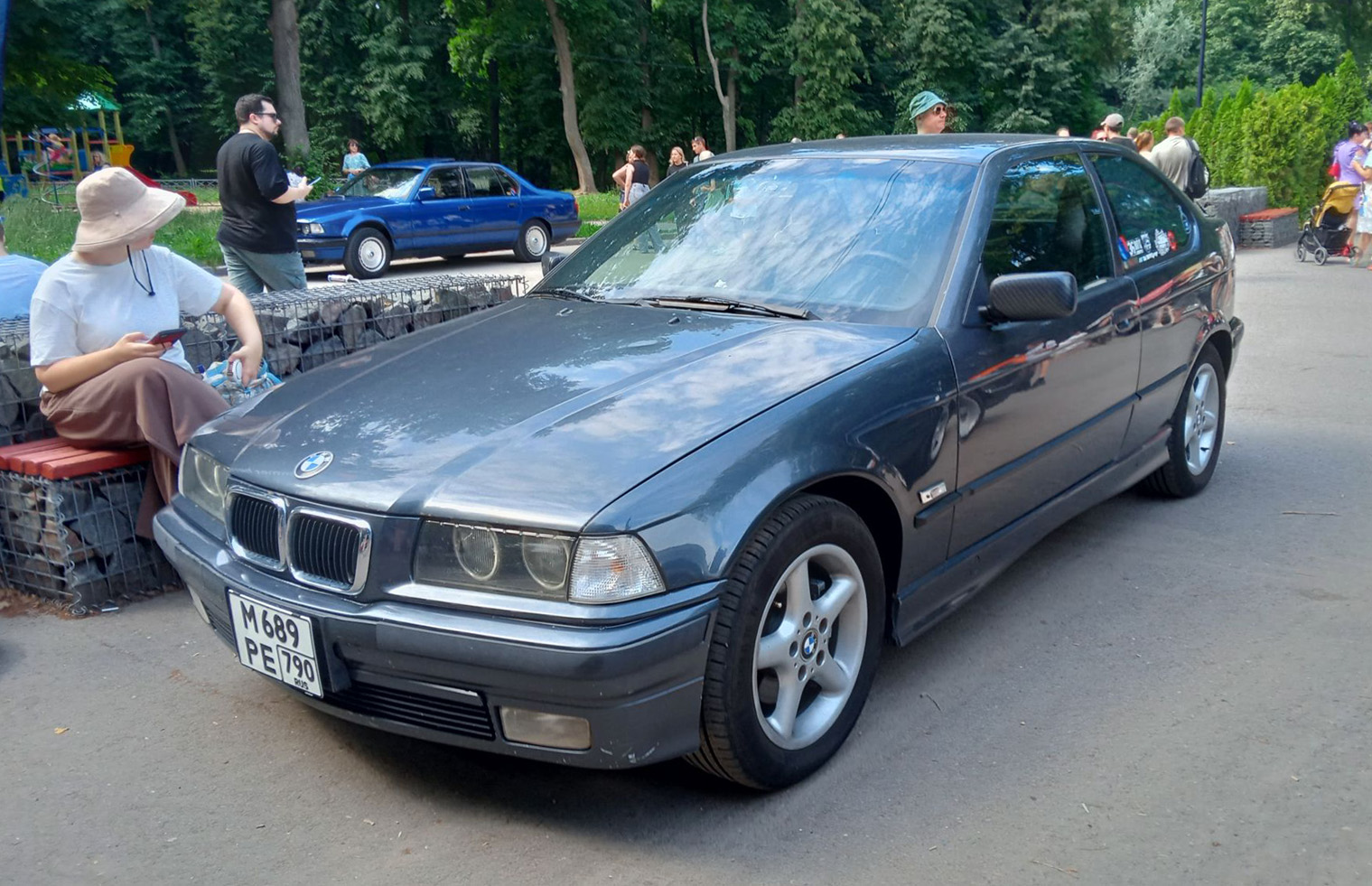Московская область, № М 689 РЕ 790 — BMW 3 Series Compact (E36) '94-00; Рязанская область — 12-й ретро-фестиваль "Машина Времени", 12 июля 2025 г.
