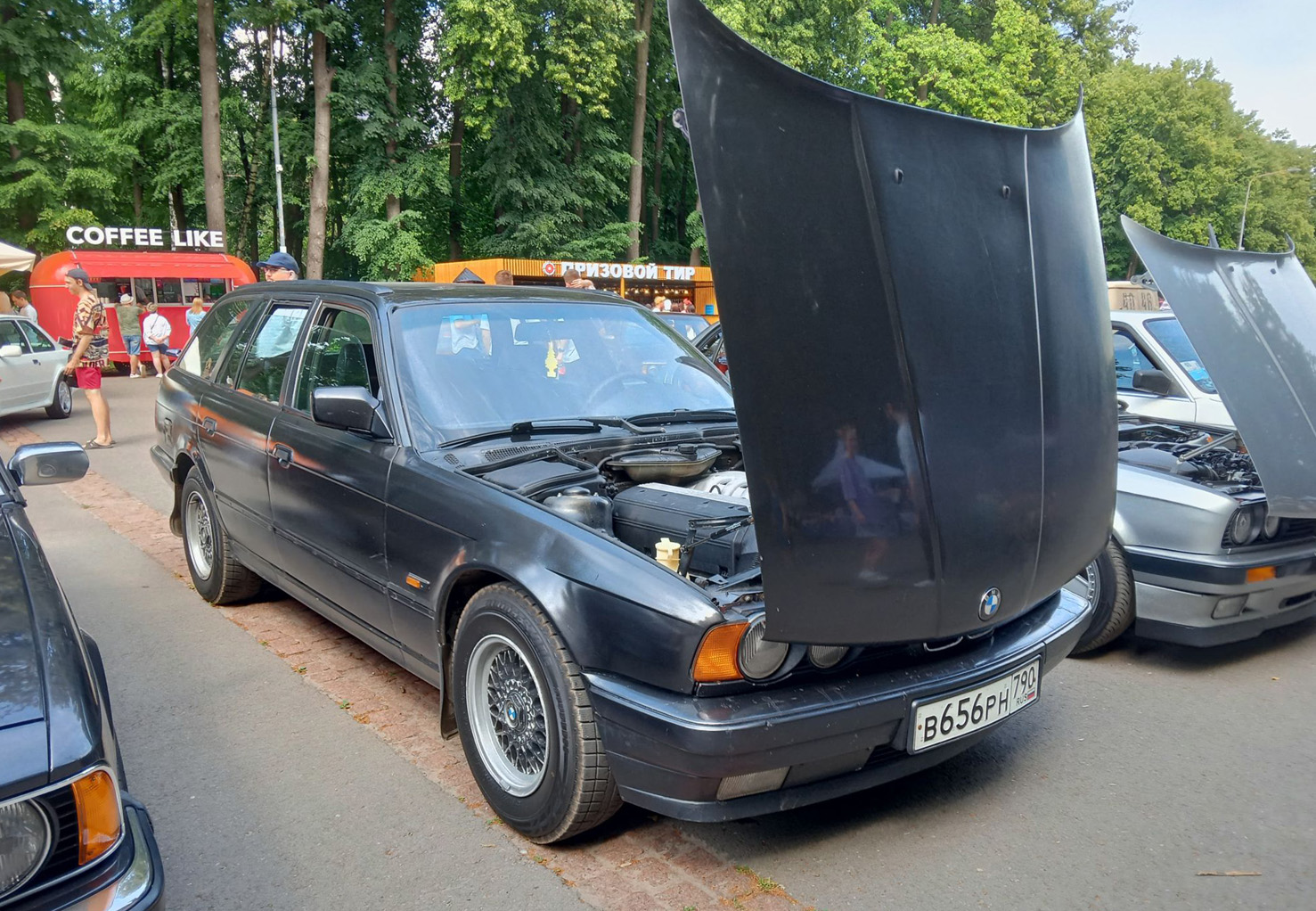 Московская область, № В 656 РН 790 — BMW 5 Series Touring (E34) '91-96; Рязанская область — 12-й ретро-фестиваль "Машина Времени", 12 июля 2025 г.