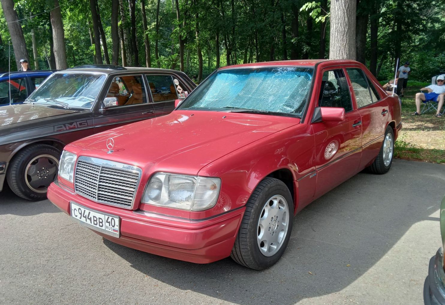 Калужская область, № С 944 ВВ 40 — Mercedes-Benz (W124) '84-96; Рязанская область — 12-й ретро-фестиваль "Машина Времени", 12 июля 2025 г.