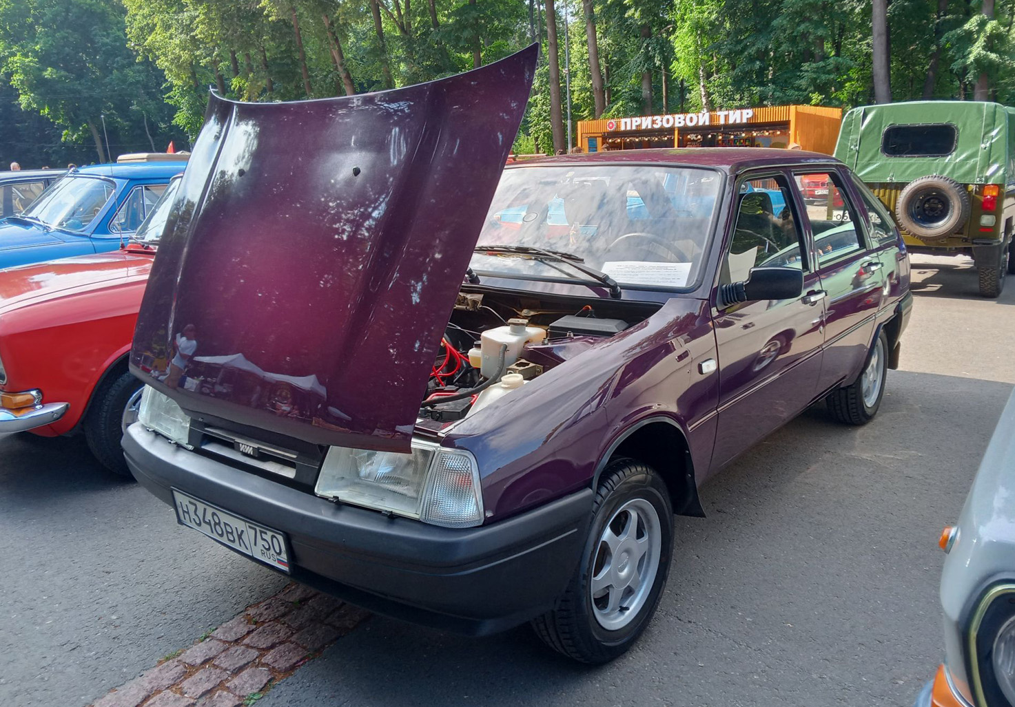 Московская область, № Н 348 ВК 750 — Иж-2126-030 '98-05; Рязанская область — 12-й ретро-фестиваль "Машина Времени", 12 июля 2025 г.