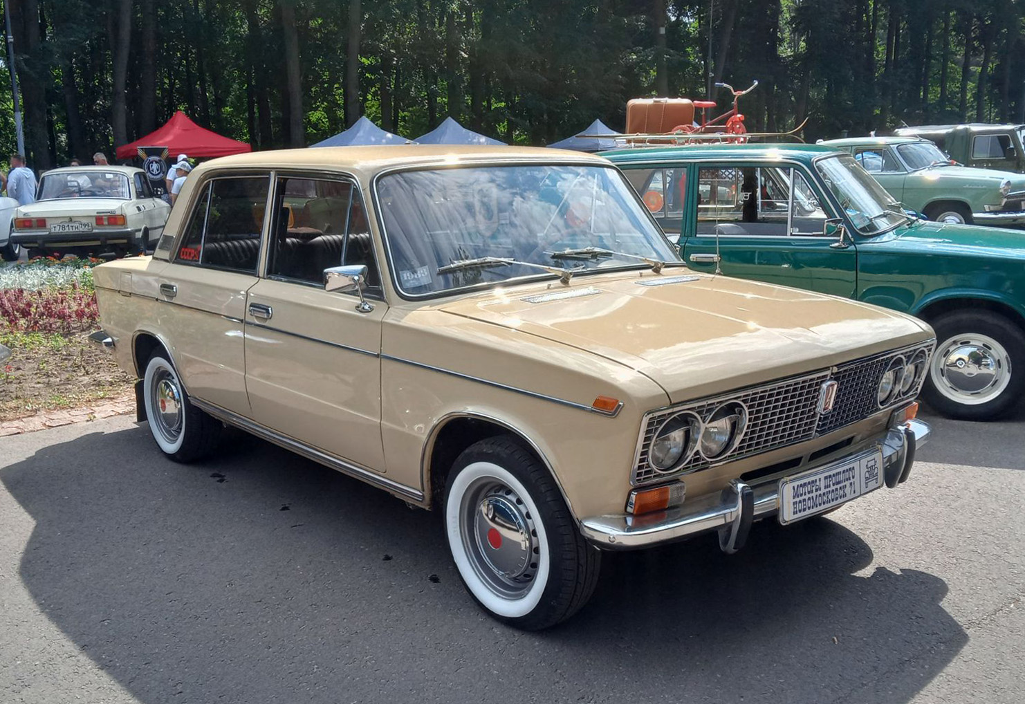 Тульская область, № У 708 УС 71 — ВАЗ-21033 Жигули '77-83; Рязанская область — 12-й ретро-фестиваль "Машина Времени", 12 июля 2025 г.