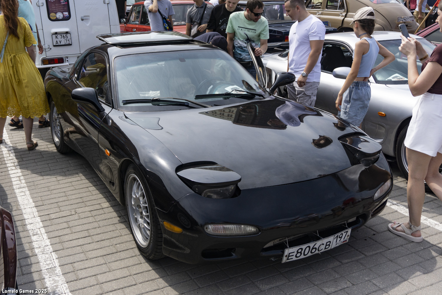 Москва, № Е 806 СВ 197 — Mazda RX-7 (FD) '91-03; Тамбовская область — Фестиваль легендарной техники 2025