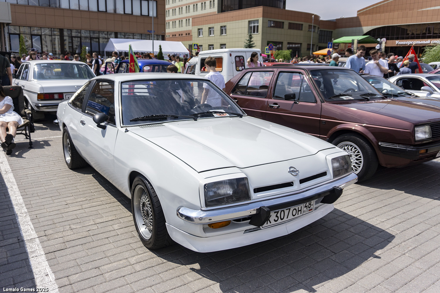 Липецкая область, № К 307 ОН 48 — Opel Manta (B) '75-88; Тамбовская область — Фестиваль легендарной техники 2025