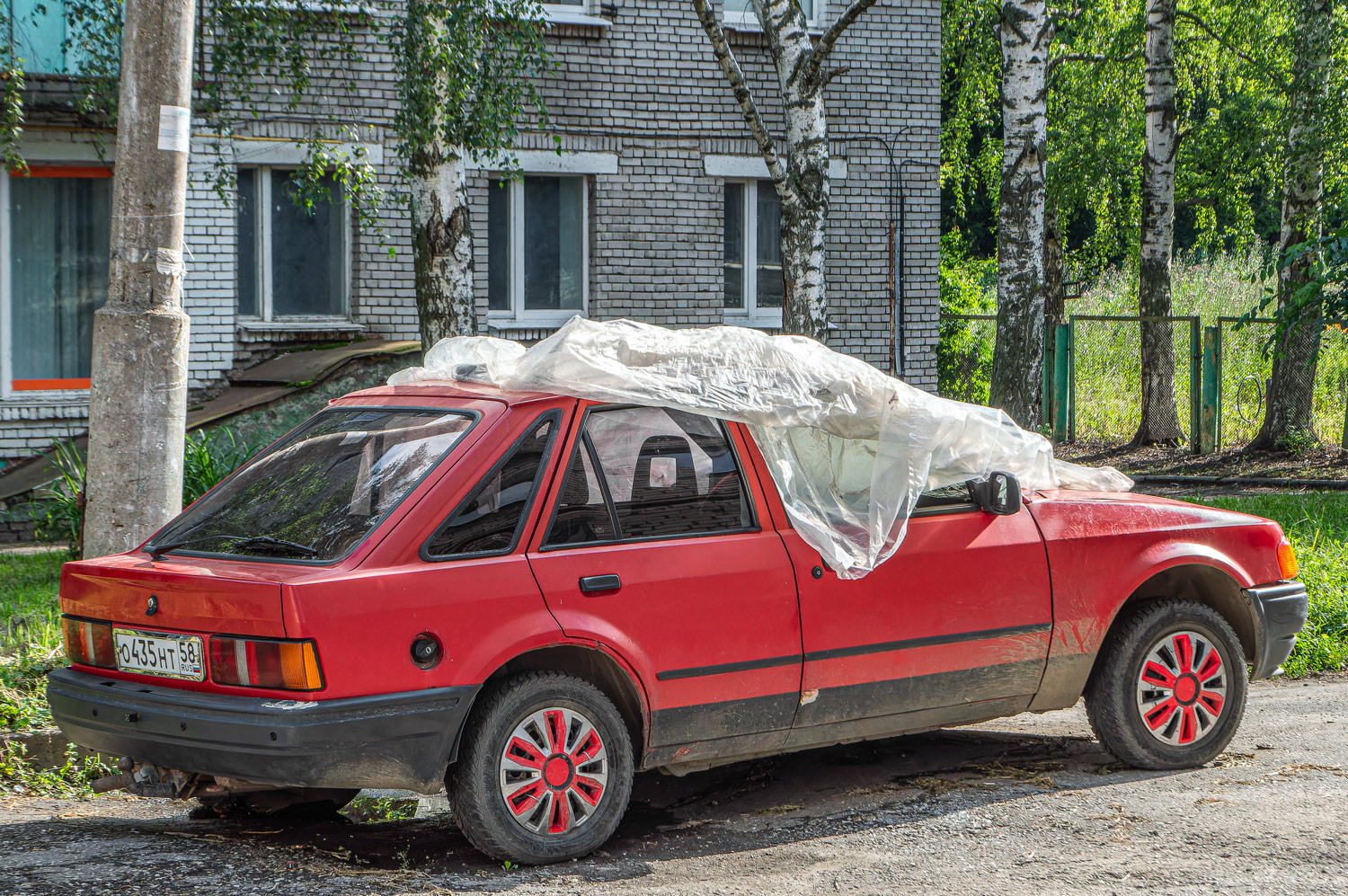 Пензенская область, № О 435 НТ 58 — Ford Escort MkIV '86-92