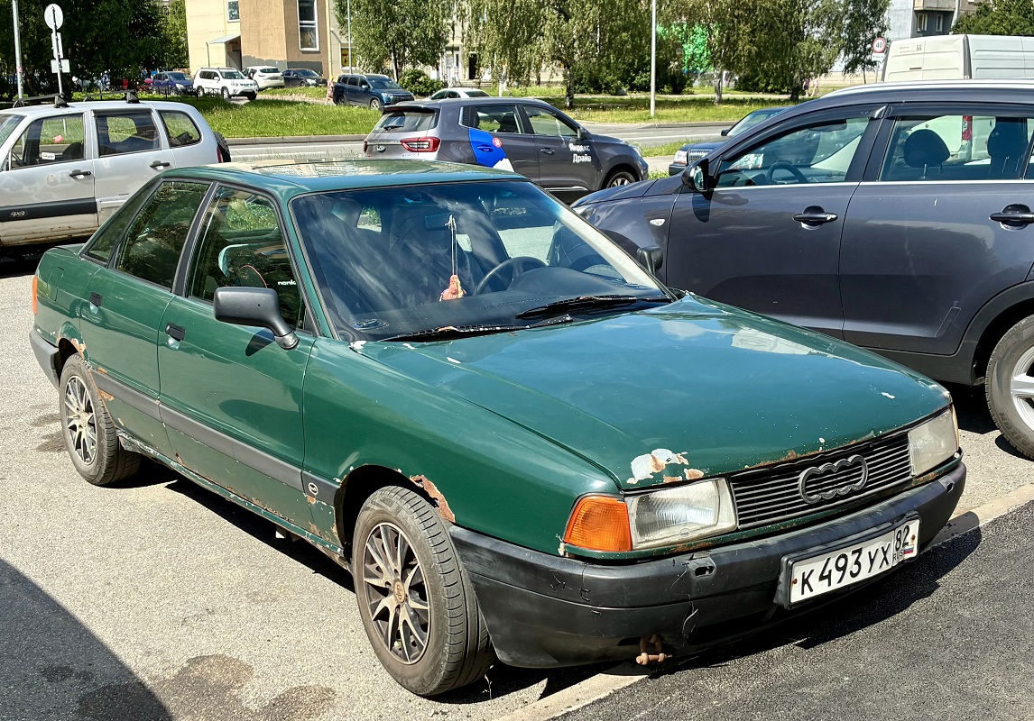 Санкт-Петербург, № К 493 УХ 82 — Audi 80 (B3) '86-91
