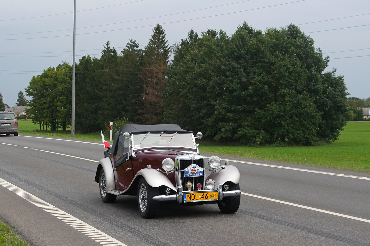 Польша, № NOL 46 — MG T-type '36-55; Литва — Baltijos kelias 35