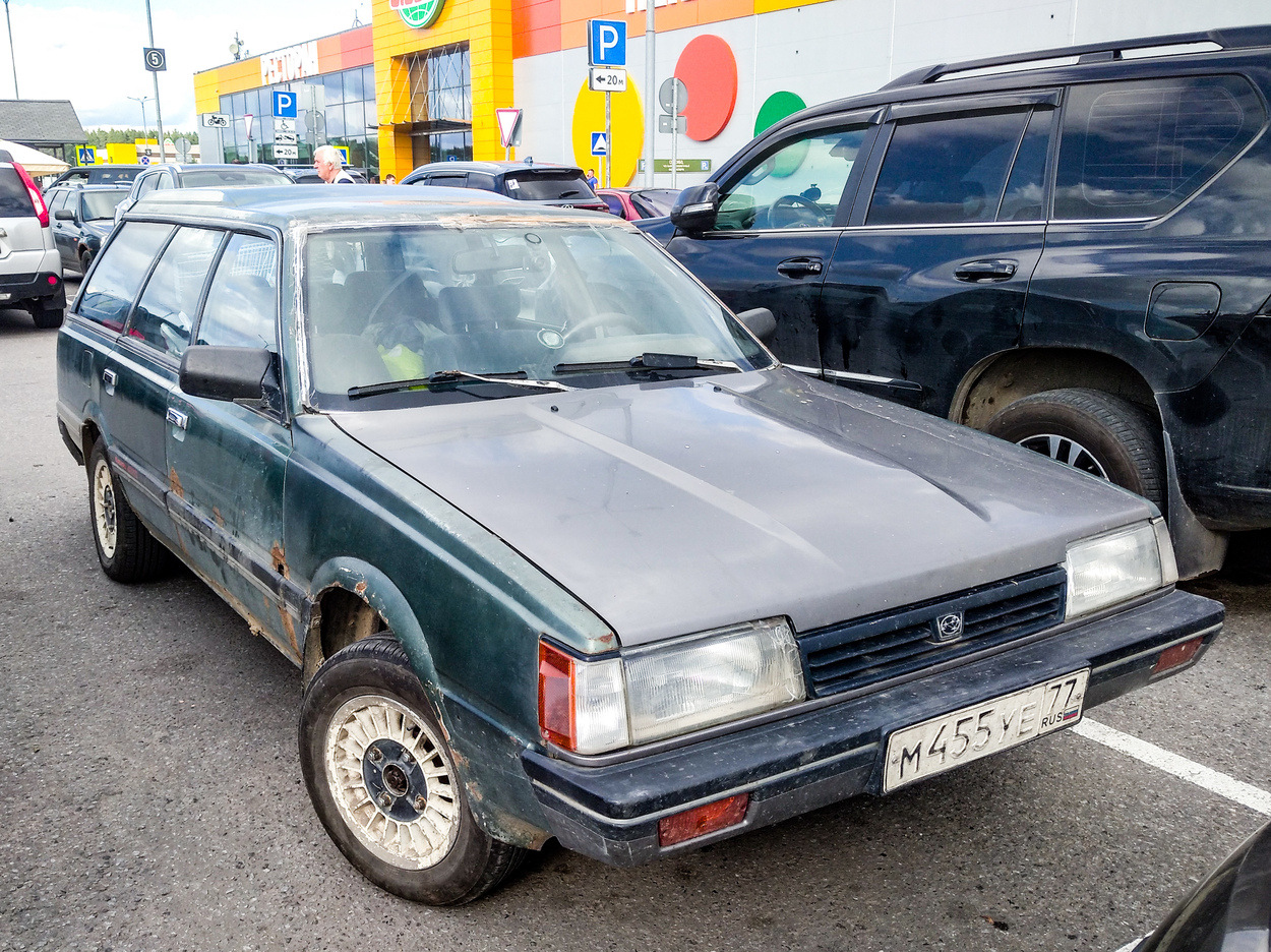 Москва, № М 455 УЕ 77 — Subaru Leone (3G) '84-94