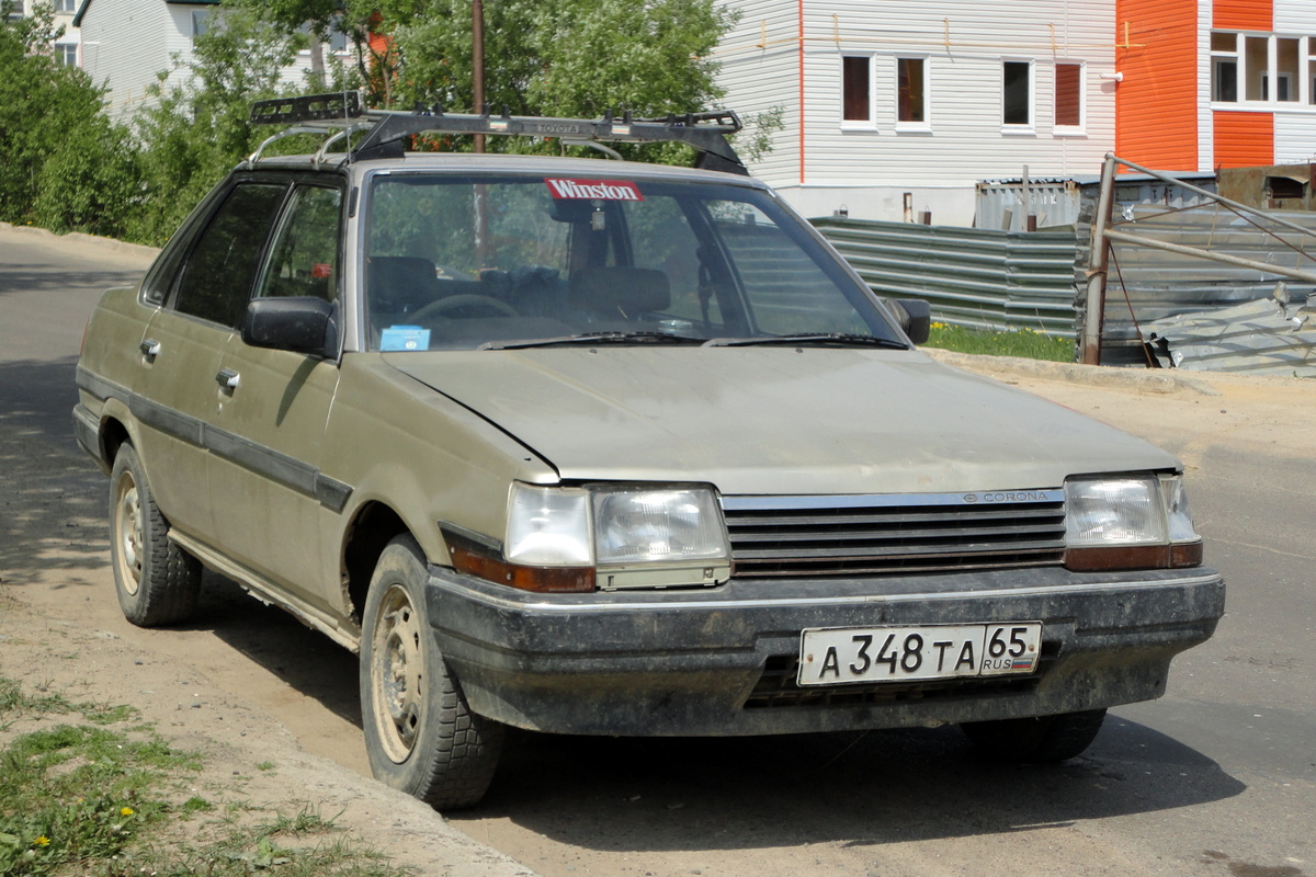 Сахалинская область, № А 348 ТА 65 — Toyota Corona (T150/T160) '83-89