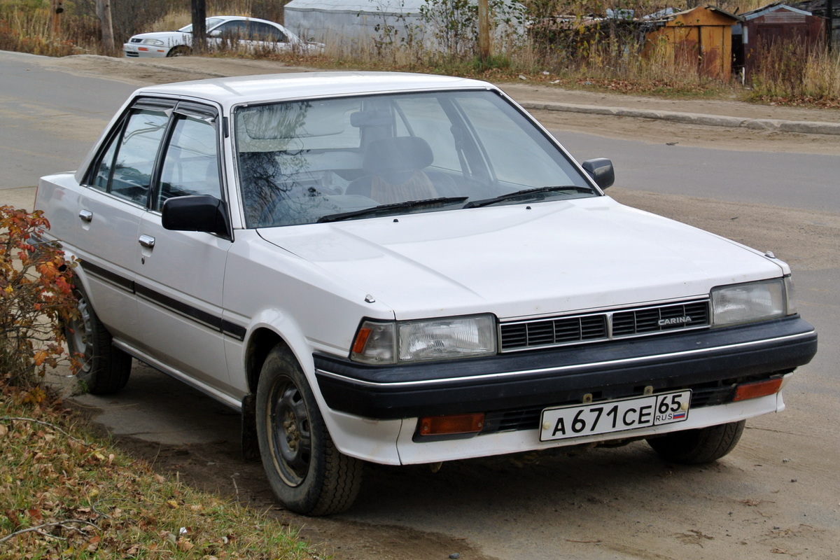 Сахалинская область, № А 671 СЕ 65 — Toyota Carina (T150) '84-88
