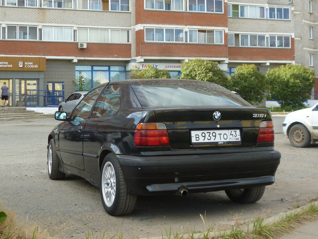Кировская область, № В 939 ТО 43 — BMW 3 Series Compact (E36) '94-00