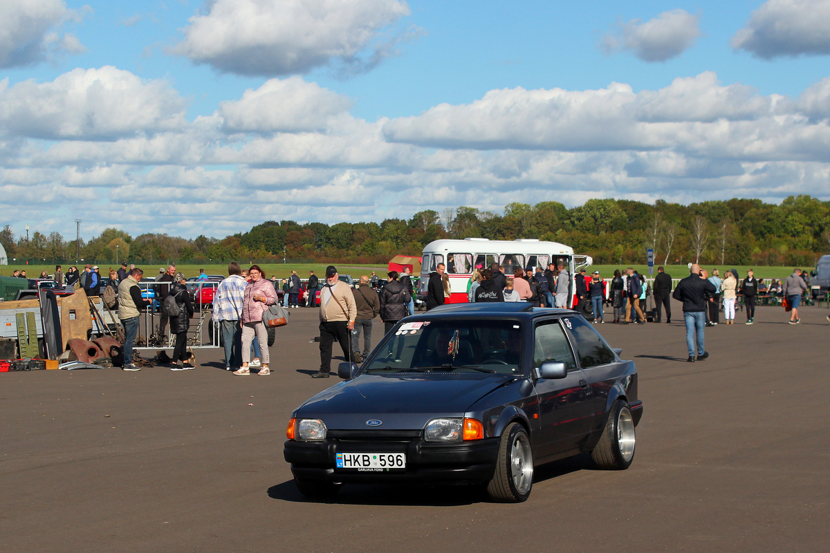 Литва, № HKB 596 — Ford Escort MkIV '86-92; Литва — Retro mugė 2024 ruduo