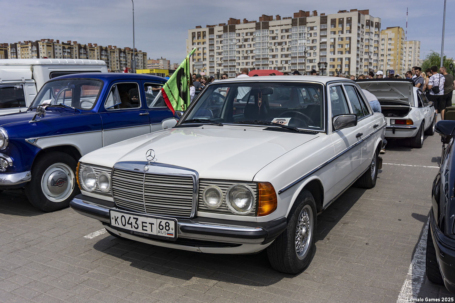 Тамбовская область, № К 043 ЕТ 68 — Mercedes-Benz (W123) '76-86; Тамбовская область — Фестиваль легендарной техники 2025