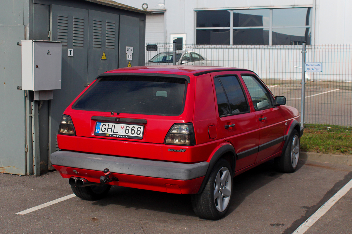 Литва, № GHL 666 — Volkswagen Golf (Typ 19) '83-92