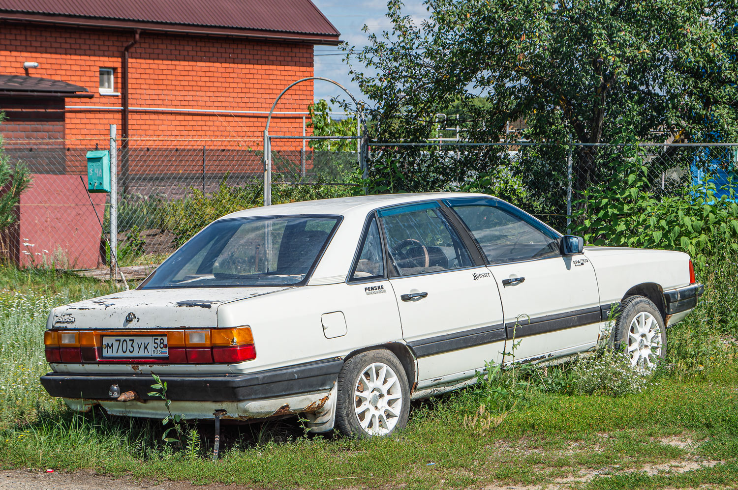 Пензенская область, № М 703 УК 58 — Audi 100 (C3) '82-91