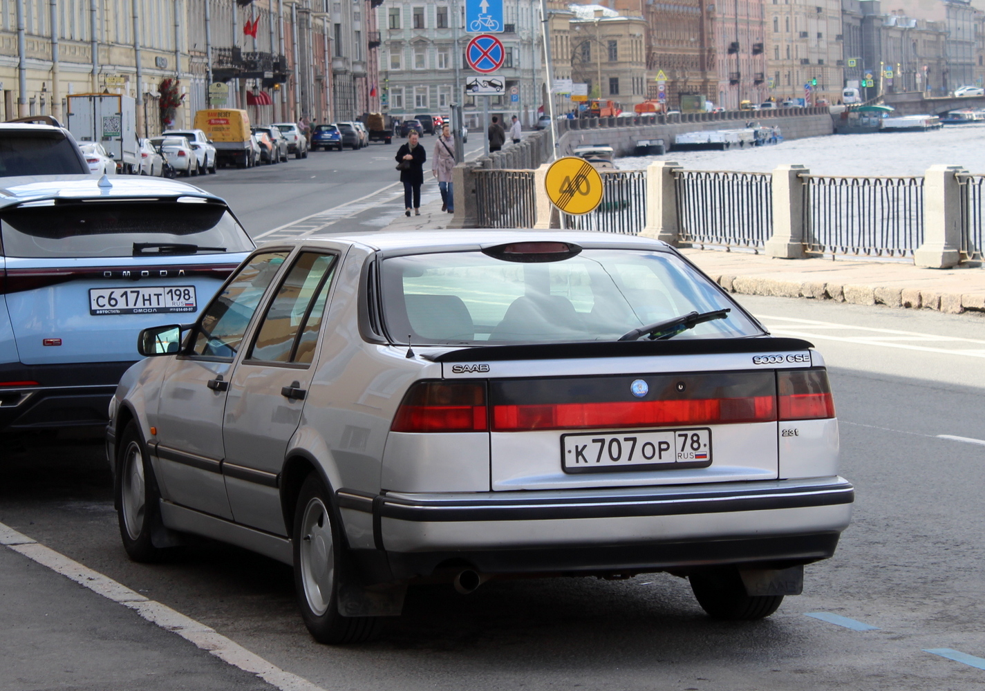 Санкт-Петербург, № К 707 ОР 78 — Saab 9000 '84-98