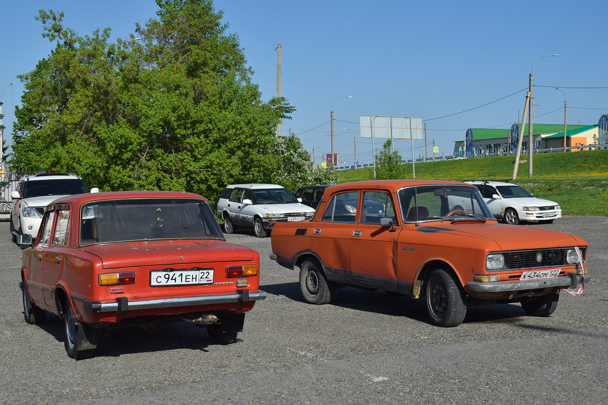 Алтайский край, № С 941 ЕН 22 — ВАЗ-2101 Жигули '70-83; Алтайский край, № К 434 ОМ 122 — Москвич-2140 '76-88