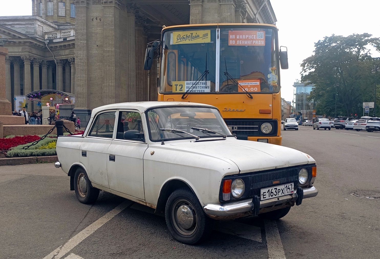 Ленинградская область, № Е 163 РХ 147 — Москвич-412ИЭ-028 (Иж) '82-01