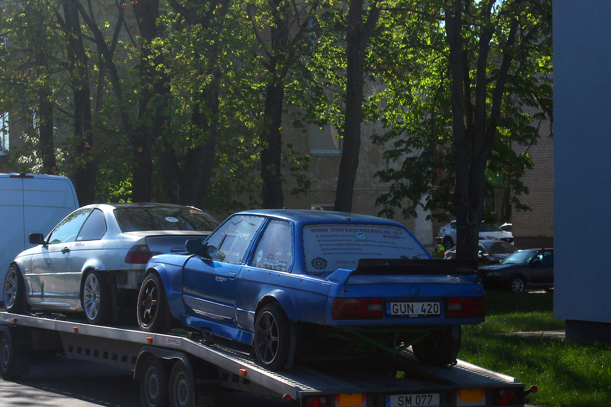 Литва, № GUN 420 — BMW 3 Series Coupe (E30) '82-91