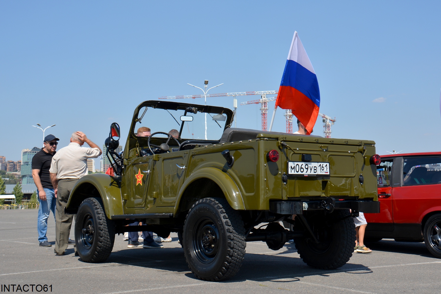 Ростовская область, № М 069 УВ 161 — ГАЗ-69А '53-73; Ростовская область — День государственного флага России 2025