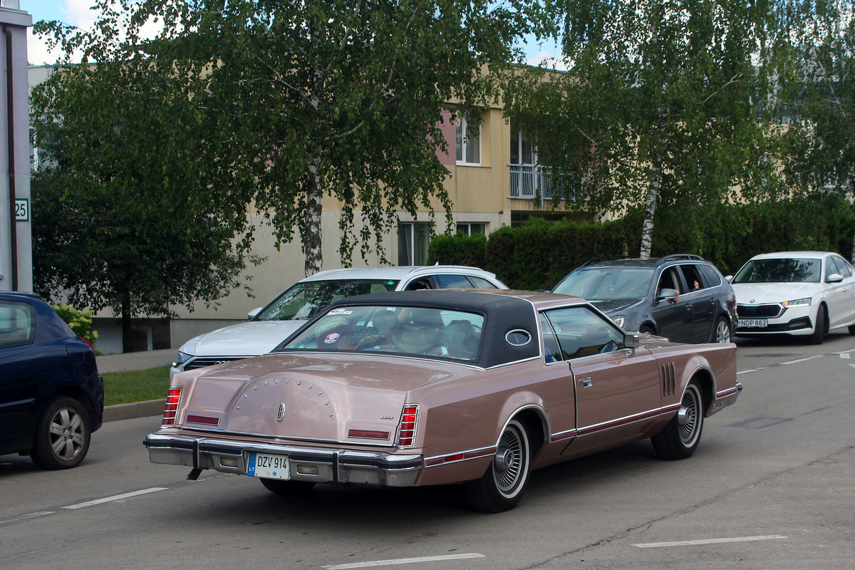 Литва, № DZV 914 — Lincoln Continental (5G) '70-79; Литва — American Spirit 2025