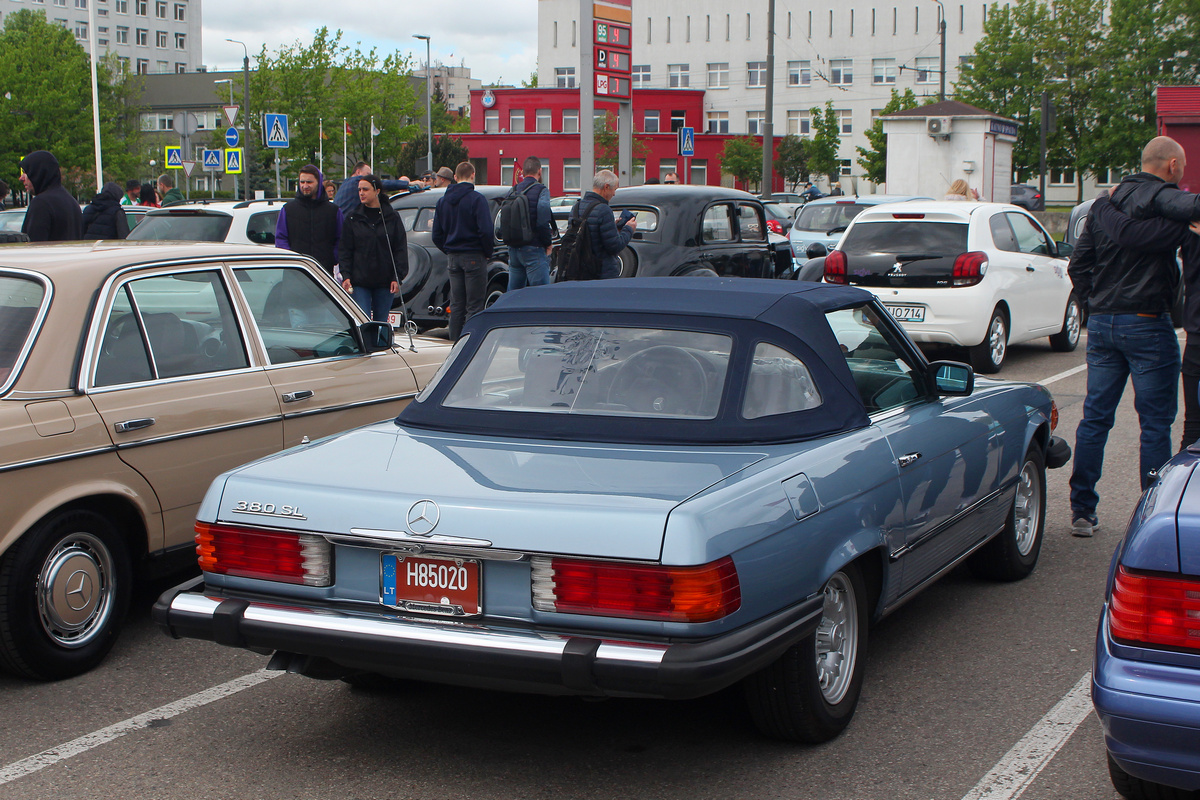 Литва, № H85020 — Mercedes-Benz (R107/C107) '71-89; Литва — Classic Auto Show Kaunas 2025