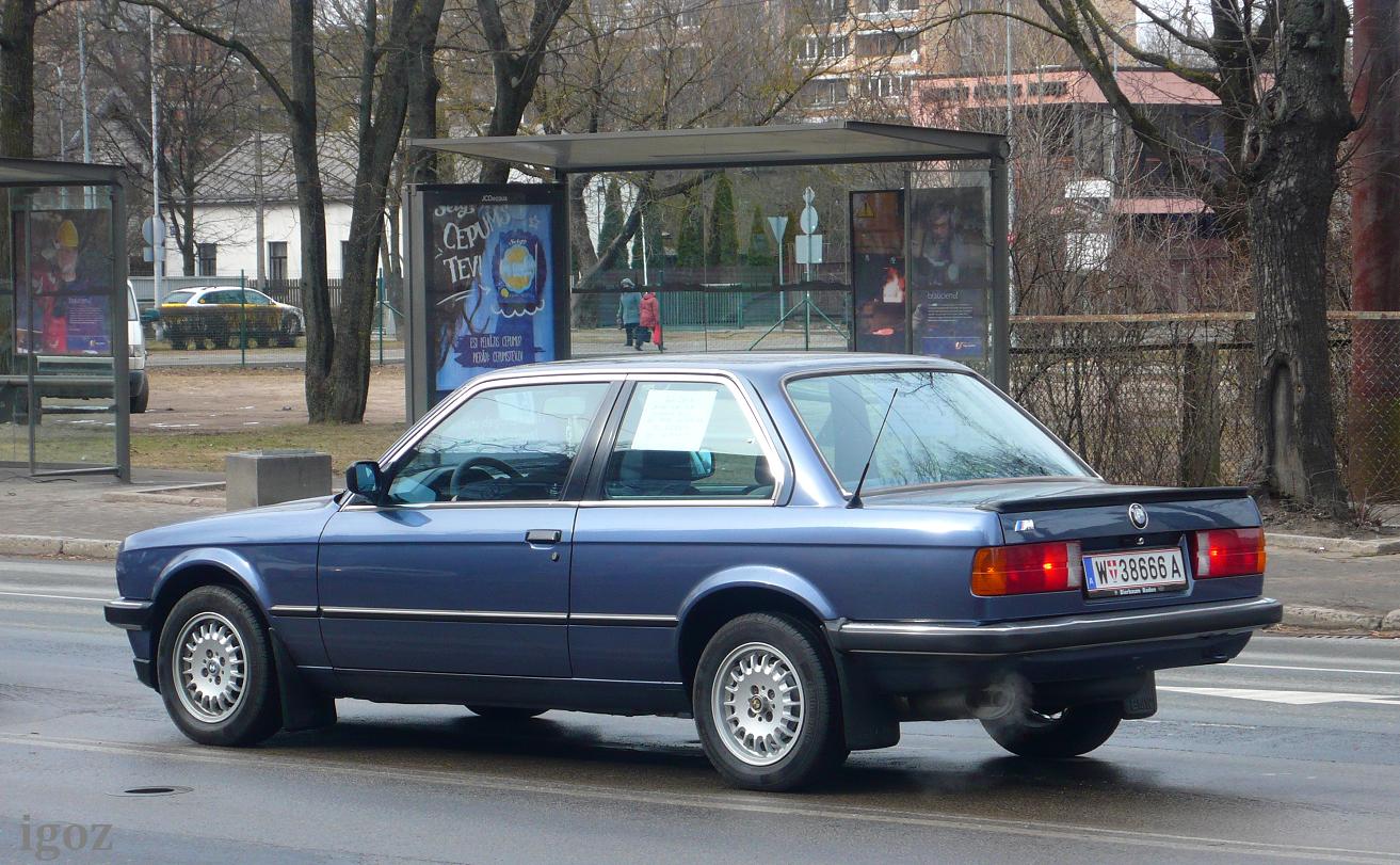 Австрия, № W 38666 A — BMW 3 Series Coupe (E30) '82-91