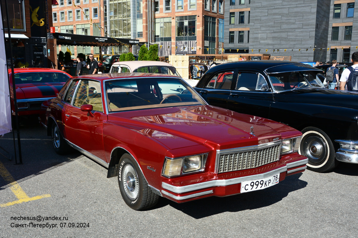 Санкт-Петербург, № С 999 КР 78 — Chevrolet Monte Carlo (3G) '78-80; Санкт-Петербург — Ежегодная выставка классических и кастомных автомобилей и мотоциклов "Original Meet"
