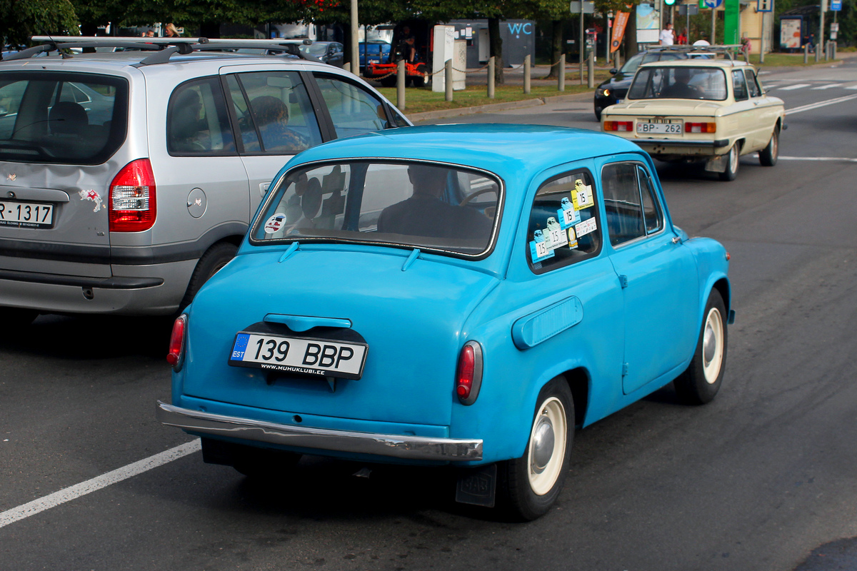 Эстония, № 139 BBP — ЗАЗ-965А Запорожец '62-69; Латвия — Retro Jūrmala 25