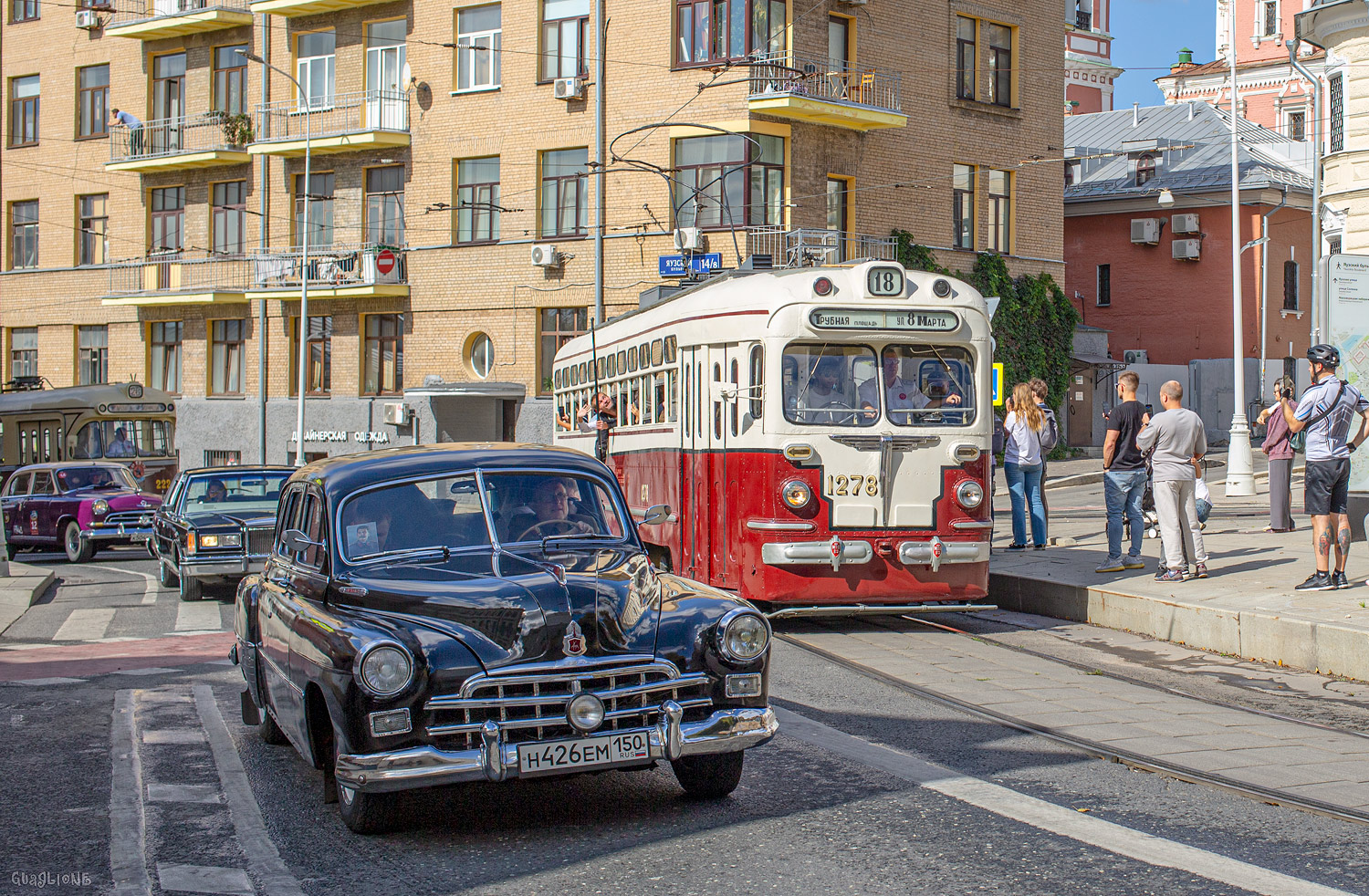 Московская область, № Н 426 ЕМ 150 — ГАЗ-12 ЗИМ '50-60; Москва — 20-й парад исторического транспорта 2025