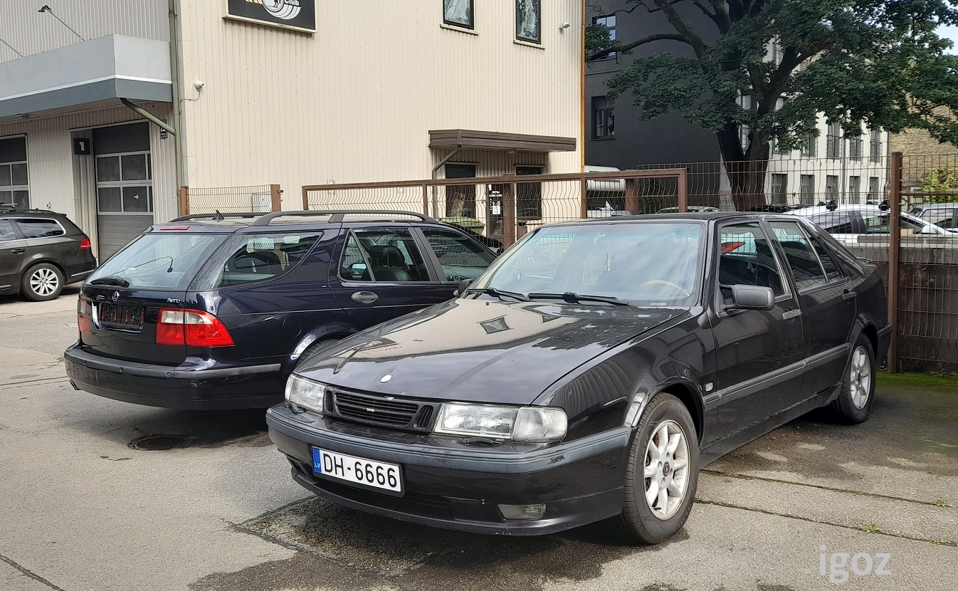 Латвия, № DH-6666 — Saab 9000 '84-98