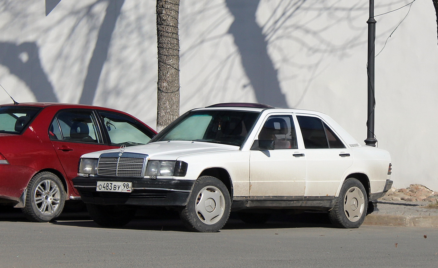Псковская область, № О 483 ВУ 98 — Mercedes-Benz 190 (W201) '82-93