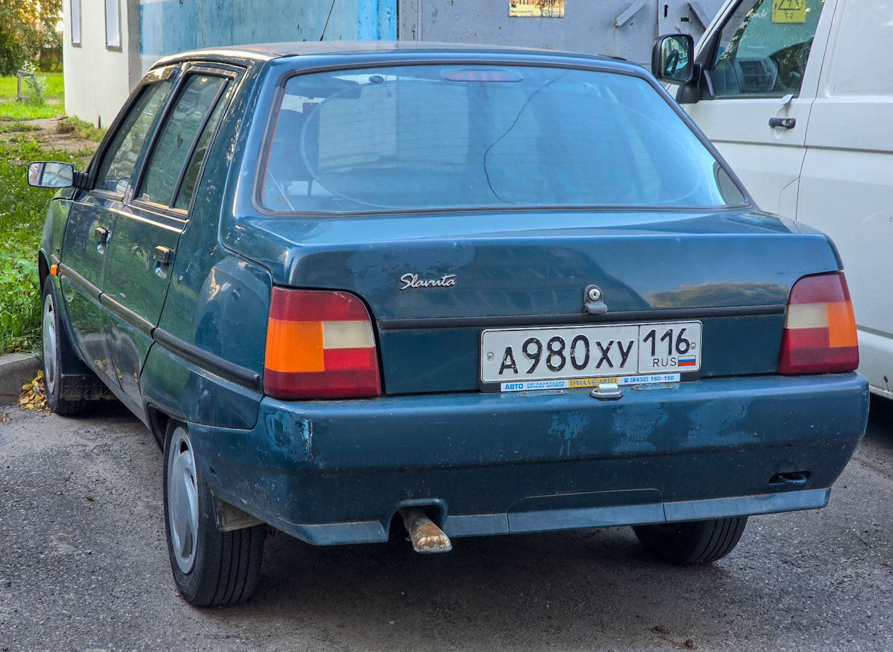 Татарстан, № А 980 ХУ 116 — ЗАЗ-110307 Славута '99-08