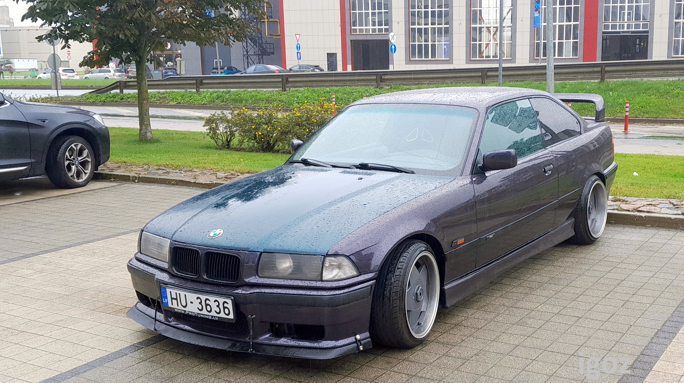 Латвия, № HU-3636 — BMW 3 Series Coupe (E36) '90-00