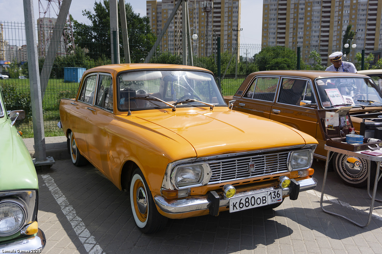 Воронежская область, № К 680 ОВ 136 — Москвич-412ИЭ '69-75; Тамбовская область — Фестиваль легендарной техники 2025