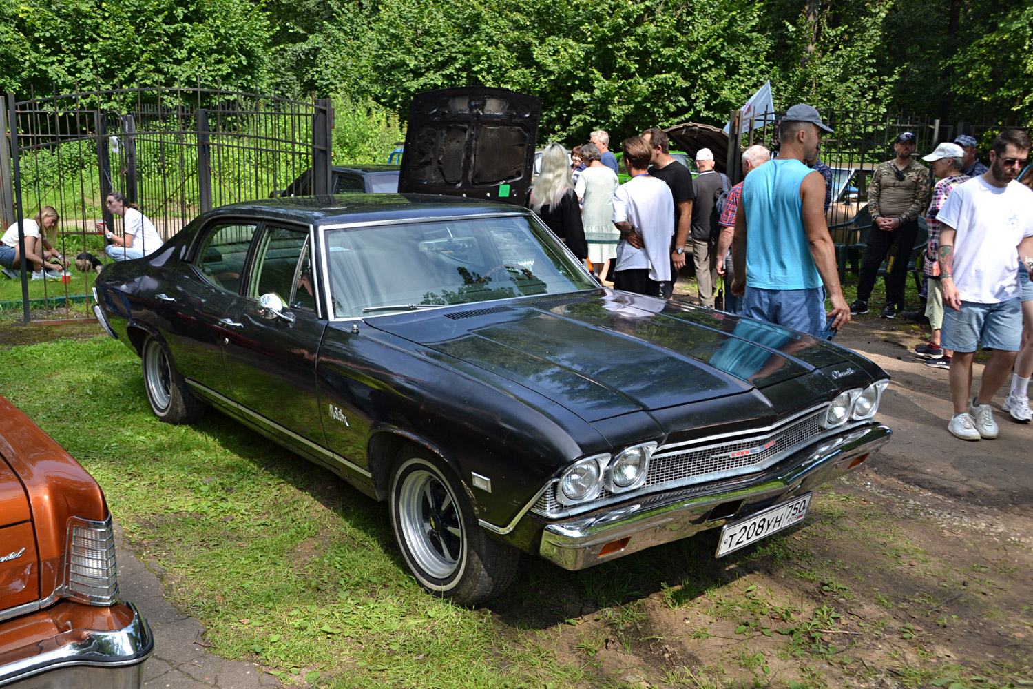 Московская область, № Т 208 УН 750 — Chevrolet Chevelle (2G) '68-69; Калужская область — Автомобильный фестиваль "Парковый"